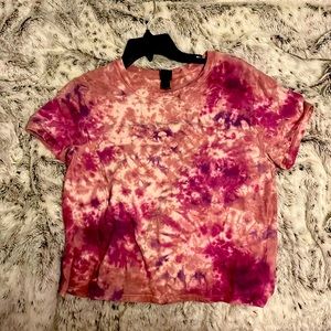 Multi color crop top medium